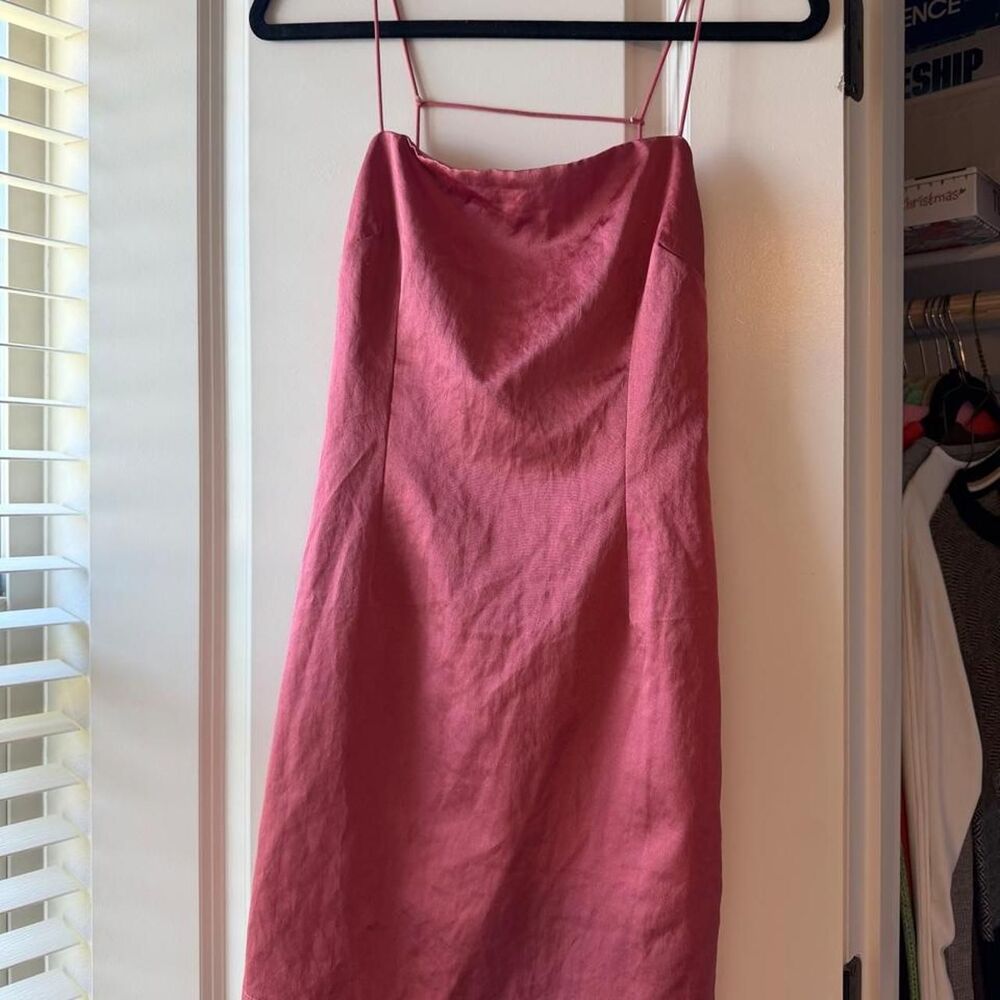 Superdown Women's Pink and Red Dress